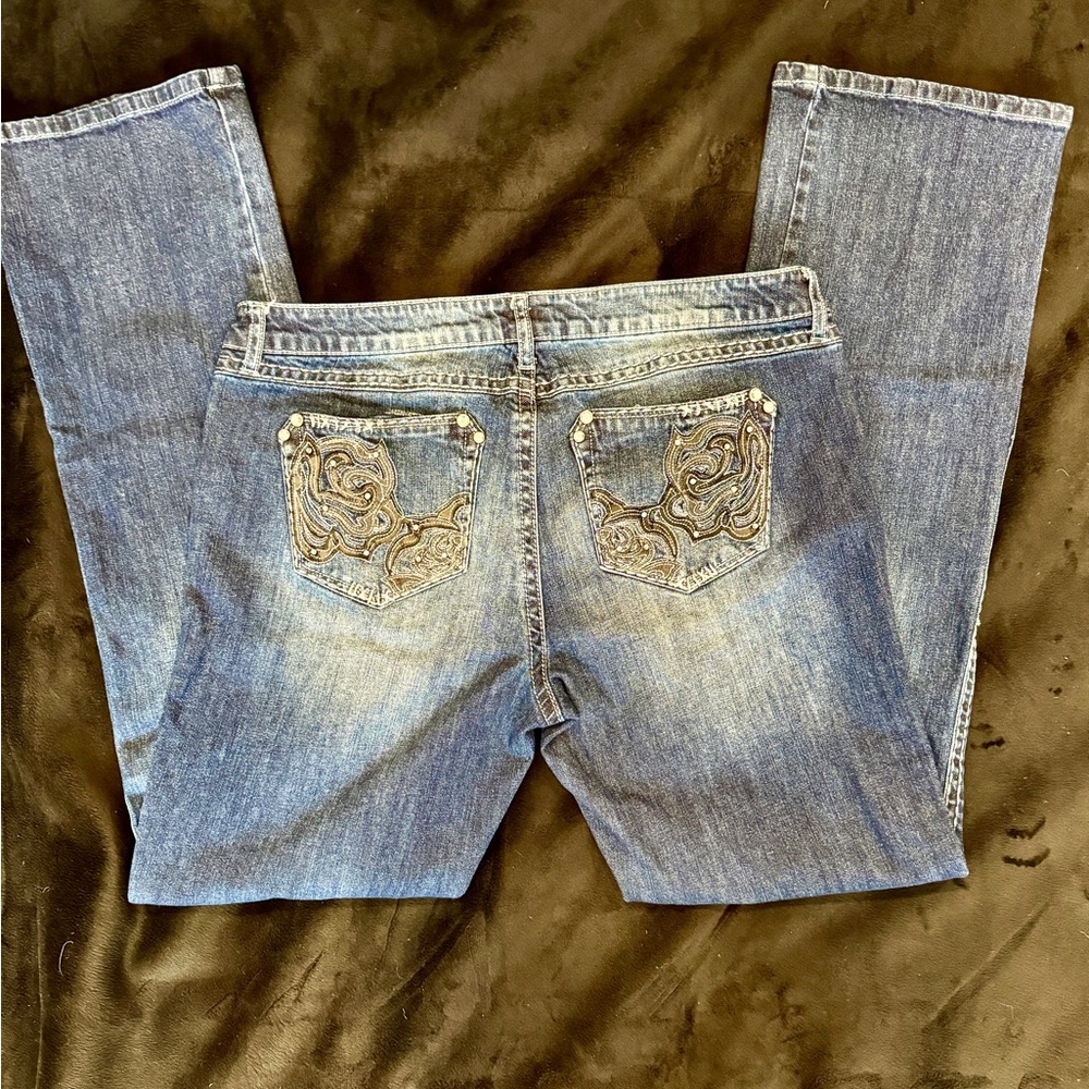 Women’s Ultra Low Rise Rock 47 by Wrangler Bootcut Jeans 15/34